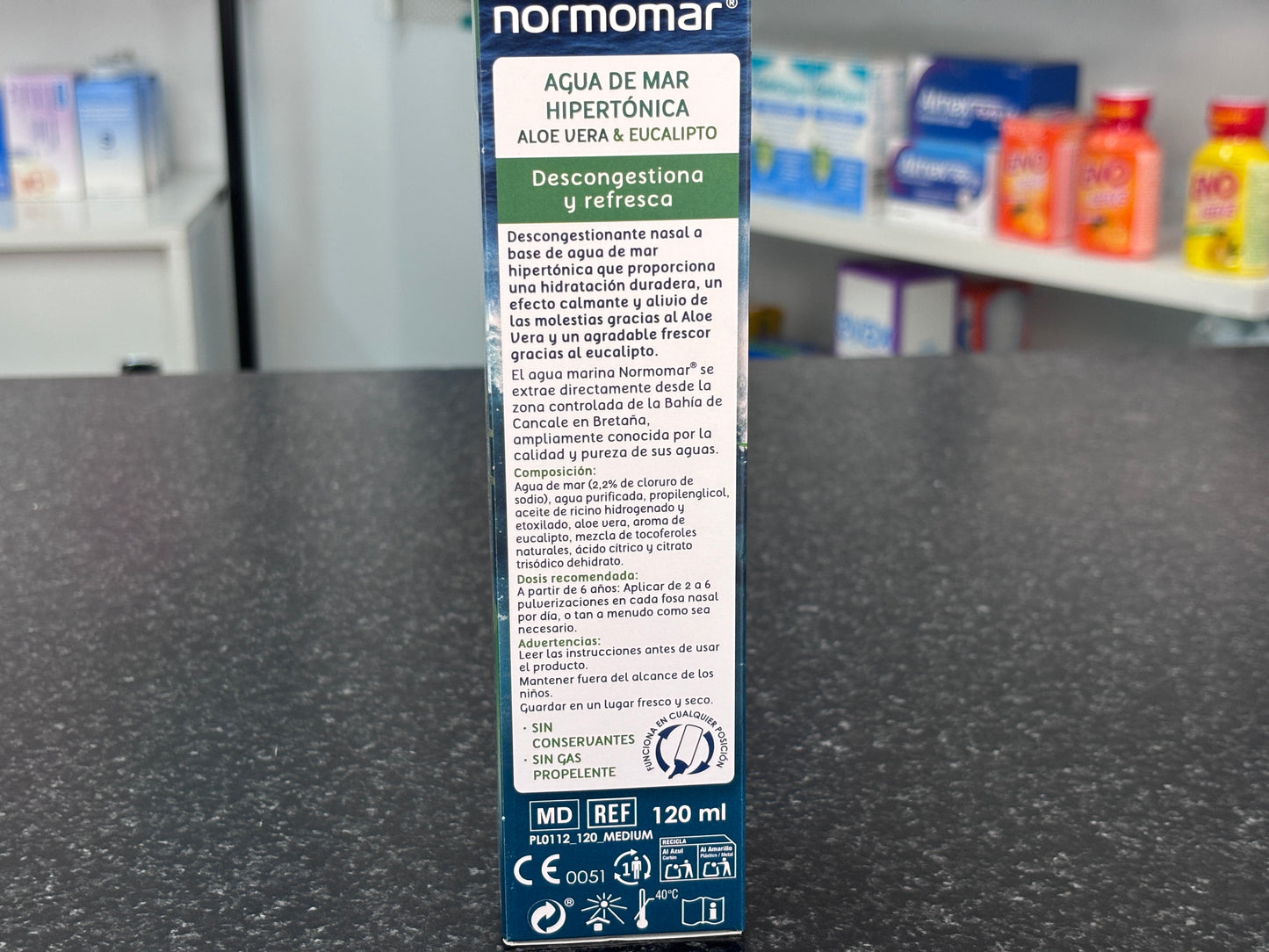 Normomar Spray agua marina Descongestivo F2, 120ml